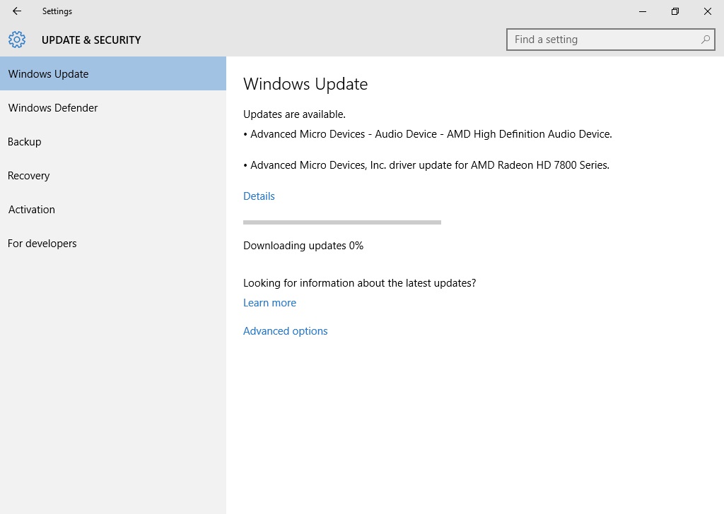 amd update for windows 10