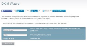 port25.com DKIM Wizard