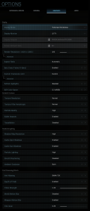 Modern Warfare Graphics Settings